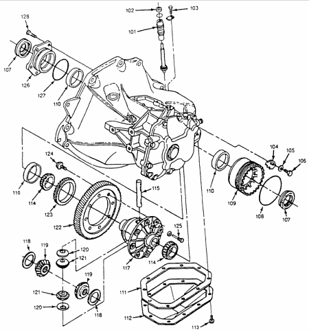 Пятиступенчатая коробка передач F16 - главная передача и дифференциал